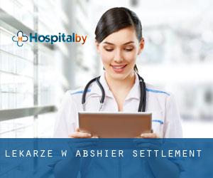 Lekarze w Abshier Settlement