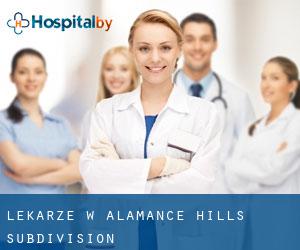 Lekarze w Alamance Hills Subdivision