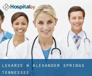 Lekarze w Alexander Springs (Tennessee)
