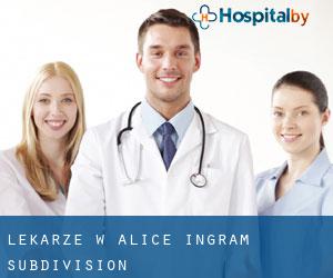 Lekarze w Alice Ingram Subdivision