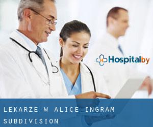 Lekarze w Alice Ingram Subdivision