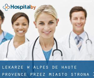 Lekarze w Alpes-de-Haute-Provence przez miasto - strona 1