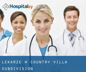 Lekarze w Country Villa Subdivision