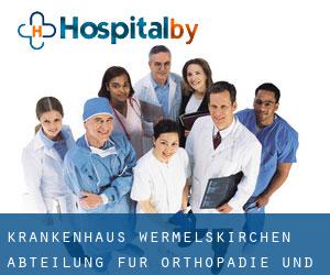 Krankenhaus Wermelskirchen Abteilung für Orthopädie und